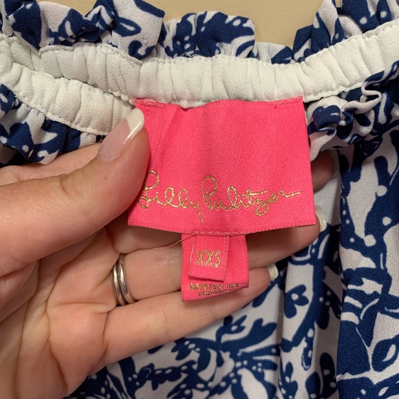 Lilly Pulitzer blue maxi lobster print dress, Size XXS (fits like 2-4) - Picture 3 of 3